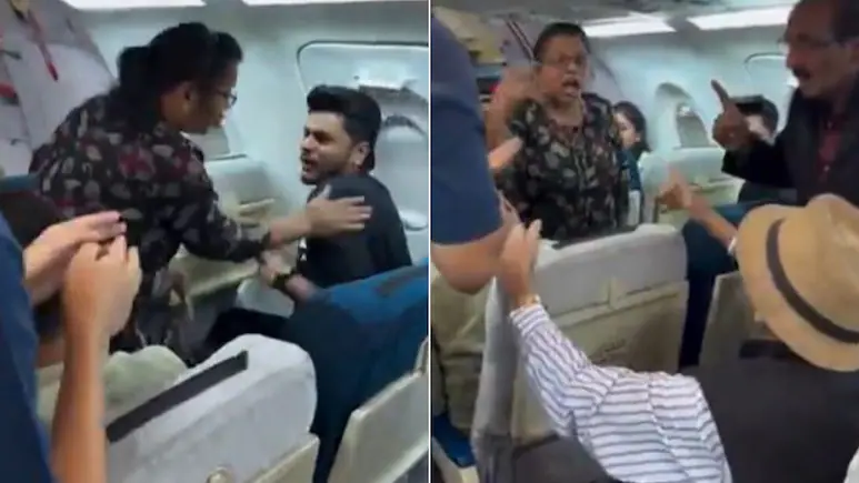 “நான் சும்மா தானே இருந்தேன்….” சீட்டுக்காக சண்டை…. தடுக்க முயன்ற மகனை அடித்த அம்மா…. இணையத்தில் வைரலாகும் வீடியோ….!!