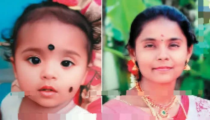1 வயது மகளை காப்பாற்ற ஓடோடிய  கர்ப்பிணி…. மனைவி, பிள்ளையை இழந்து கதறும் கணவர்…. அதிர்ச்சி சம்பவம்…!!