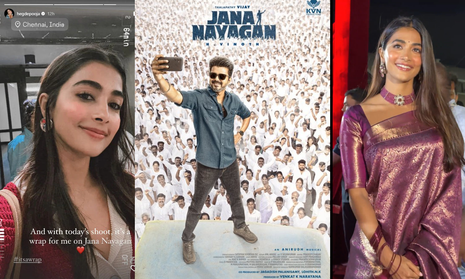 “ஜனநாயகன்” படத்தைக் குறித்த புதிய அப்டேட்டை கூறிய நடிகை பூஜா ஹெக்டே…. என்னன்னு தெரியுமா?…!!!