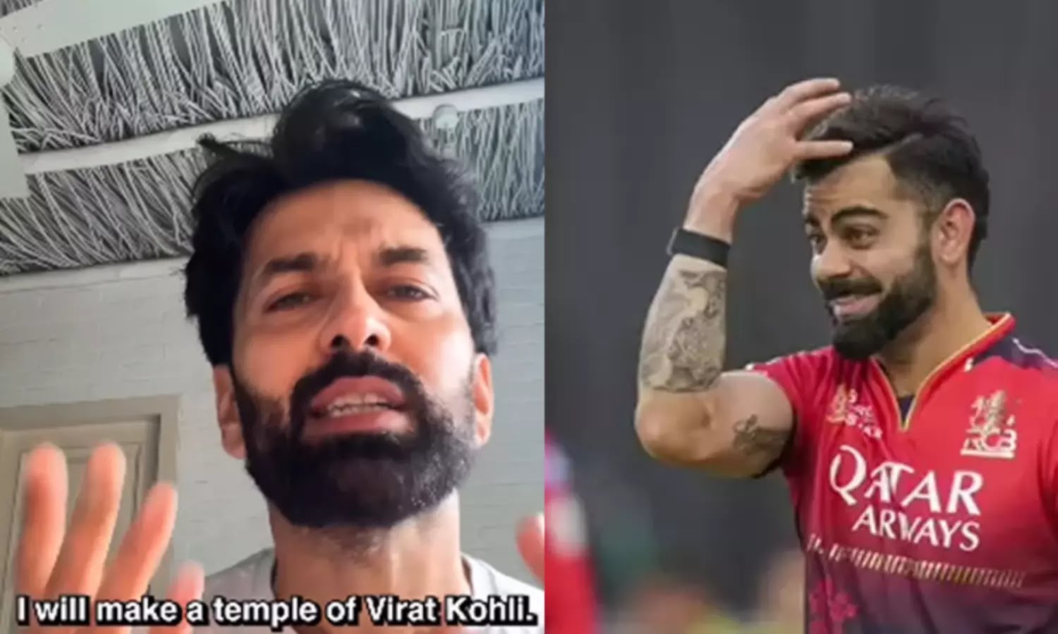 “18 வருட கனவு”… ஆர்சிபி கோப்பையை வென்றால் நான் விராட் கோலிக்காக கோவில் கட்டுவேன்… பிரபல நடிகர் சபதம்… வீடியோ வைரல்..!!
