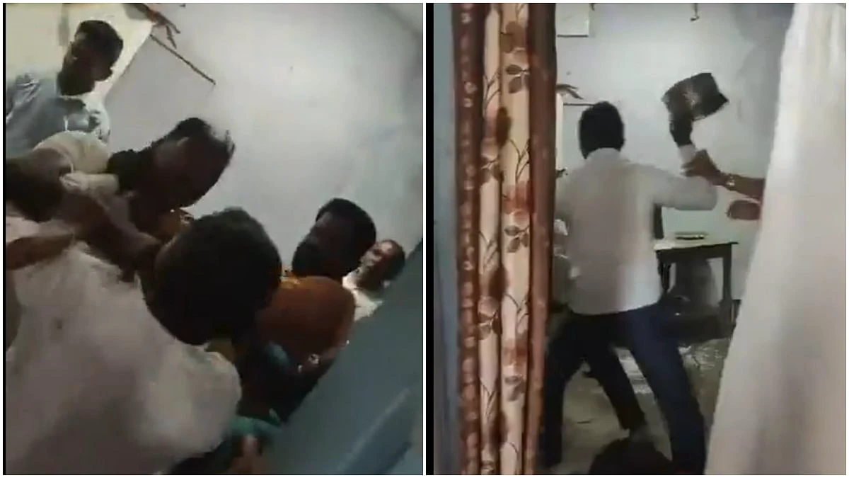 “விவசாயிகள் மாநாடு”… திடீரென வெடித்த பிரச்சனை… அதிகாரிகளையே செருப்பால் அடித்து… பரபரப்பு வீடியோ..!!!