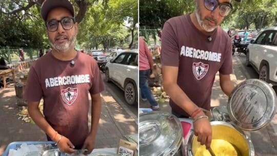“அமெரிக்காவில் ஐடி வேலை”… 12 வருஷ வேலையை உதறி தள்ளிவிட்டு… இந்தியாவில் தள்ளுவண்டியில் உணவு வியாபாரம்… ஏன் தெரியுமா…? வீடியோ வைரல்..!!!