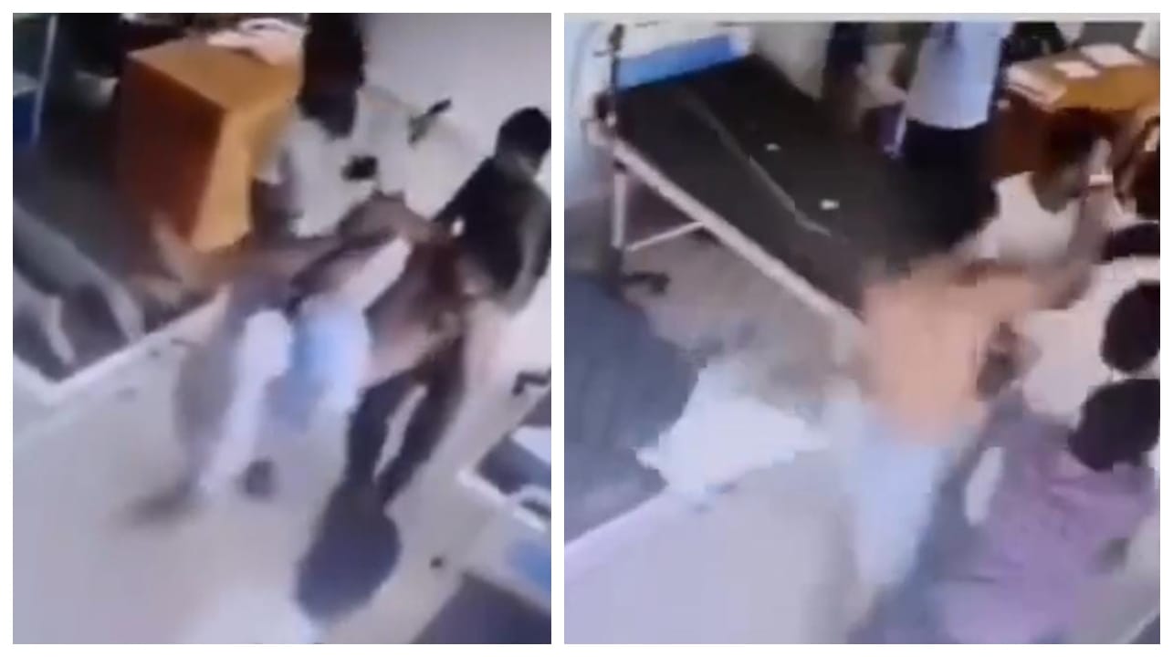 என்னடா நடக்குது இங்க?… மயங்கிய நிலையில் மருத்துவமனையின் பெட்டில் கிடந்த நோயாளி… சிறிது நேரத்தில் கும்பலோடு சேர்ந்து…. வைரலாகும் வீடியோ…!!!