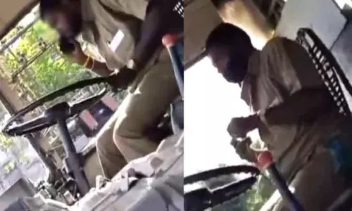 ஸ்டேரிங்கை விட்டுட்டு செல்போனில் ஹெட்செட் மாட்டி பேசிய அரசு பேருந்து ஓட்டுனர்… வெளியான வீடியோவால் பரபரப்பு.. போக்குவரத்து துறை எடுத்த அதிரடி நடவடிக்கை..!!!
