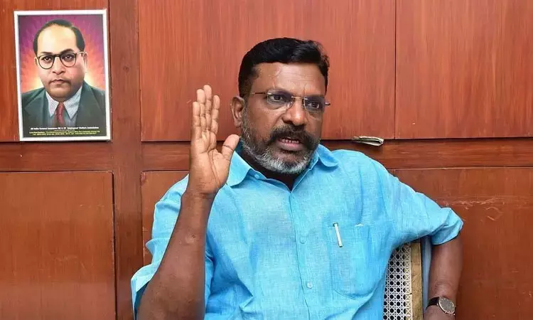 டெல்லியில் விளையாடலாம்…. ஆனால் இங்கு முடியாது…. உள்துறை அமைச்சர் அமித்ஷா பேச்சுக்கு திருமா பதிலடி…!!!