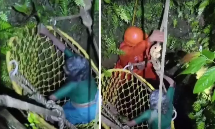 50 அடி கிணற்றில் தவறி விழுந்த 87 வயது மூதாட்டி… இரும்பு பைப்பை பிடித்துக் கொண்டு 4 மணி நேரம் போராட்டம்… இறுதியில்… அதிர்ச்சி சம்பவம்…!!!