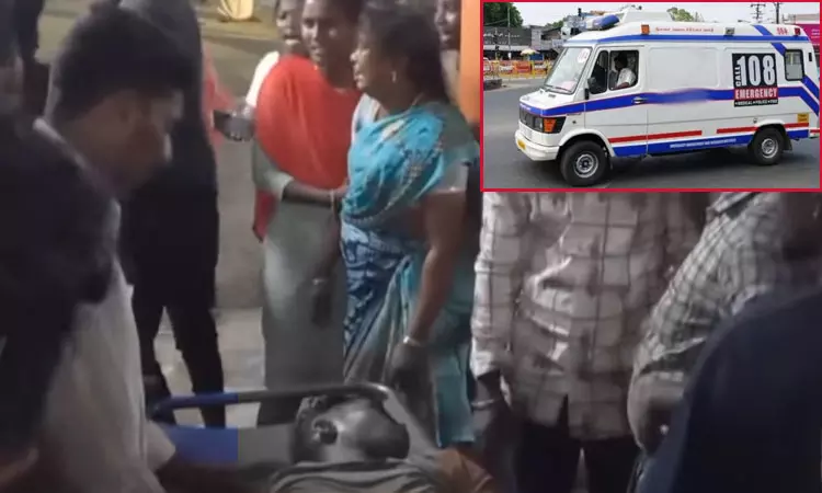 நேருக்கு நேர் மோதிய பைக்குகள்… 1 மணி நேரம் தாமதமாக வந்த ஆம்புலன்ஸ்… பதற வைக்கும் சம்பவம்…!!