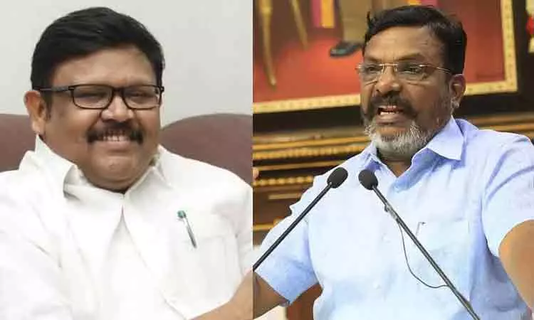 “கூட்டணியில் விரிசலா”..? அதிமுக வைகைச் செல்வனை திடீரென சந்தித்தது ஏன்.. திருமா பரபரப்பு விளக்கம்..!!