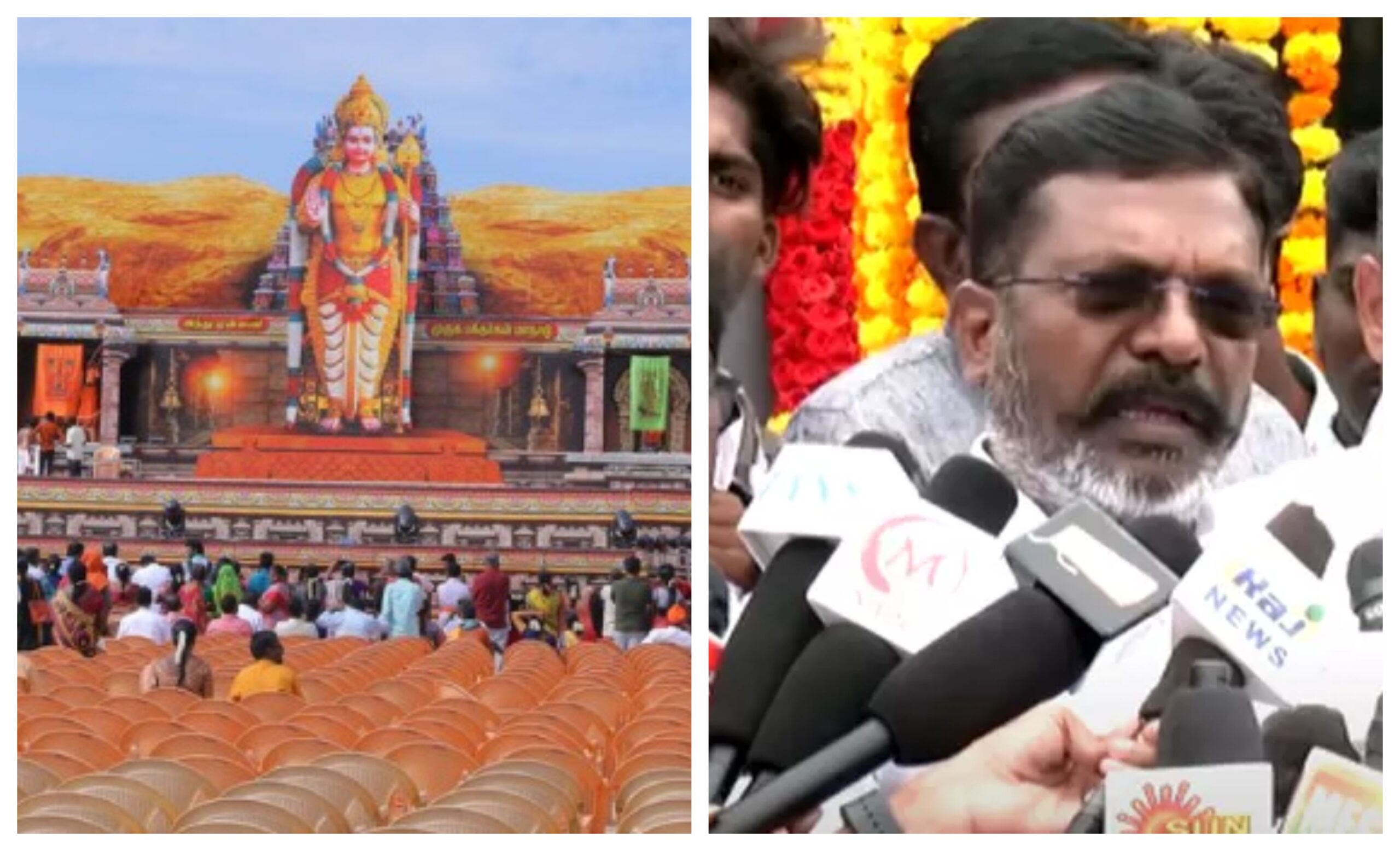 “மதுரையில் நடந்தது முருக பக்தர்கள் மாநாடே இல்ல, அது மோடி பக்தர்கள் மாநாடு”… ஒரே போடாய் போட்ட திருமாவளவன்..!!
