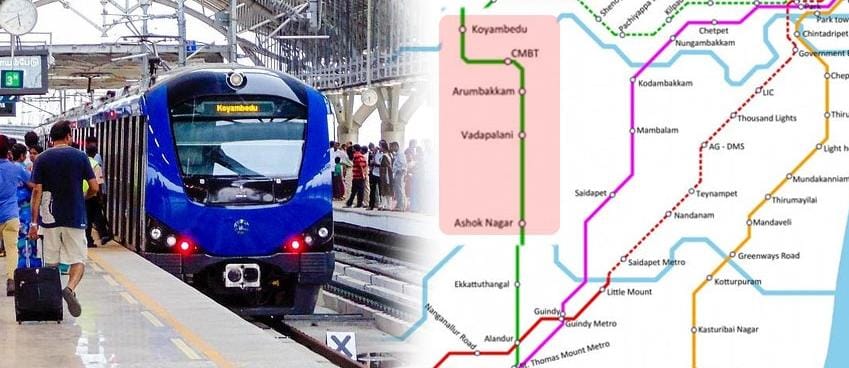 Breaking: தொழில்நுட்பக் கோளாறு காரணமாக சென்னை மெட்ரோ ரயில்கள் தாமதம்…. வேலைக்கு செல்லும் பயணிகள் அவதி…!!!