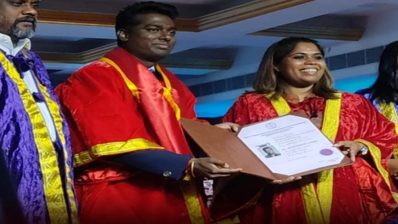 FLASH: இயக்குனர் அட்லீக்கு டாக்டர் பட்டம் வழங்கி கௌரவித்த சத்தியபாமா பல்கலைக்கழகம்…. குவியும் வாழ்த்துக்கள்…!!