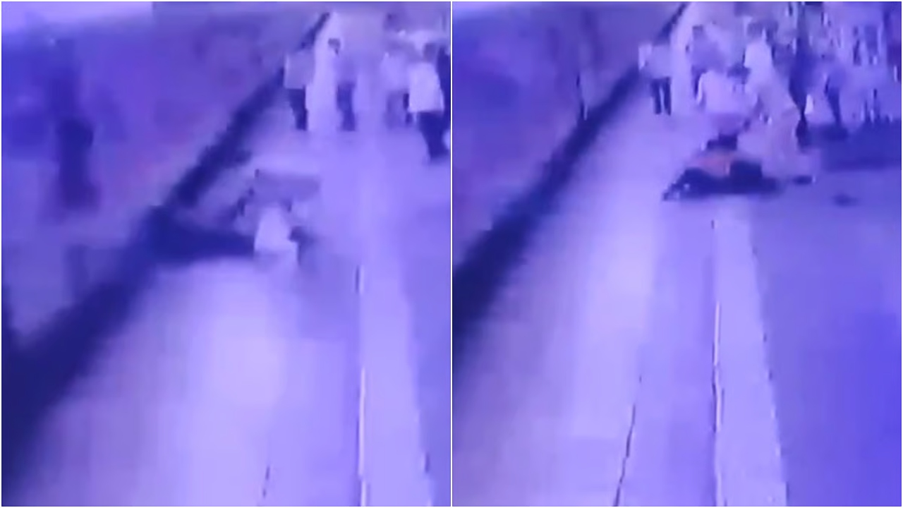 திக் திக்….! “ஓடும் ரயிலில் ஏற முயன்ற நபர்….” ரயிலுக்கும், பிளாட்ஃபார்முக்கும் இடையே விழுந்து…. அலறிய பயணிகள்…. அடுத்த நொடியே…. அதிர்ச்சியூட்டும் வீடியோ வைரல்….!!