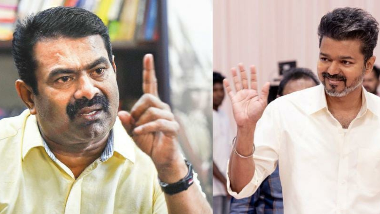 “காமராஜர் 50 படங்களில் நடிச்சிட்டு அரசியலுக்கு வரல…” தவெக தலைவர் விஜயை புகழ்ந்த மாணவரின் தந்தை…. நாதக ஒருங்கிணைப்பாளர் சீமான் விமர்சனம்….!!