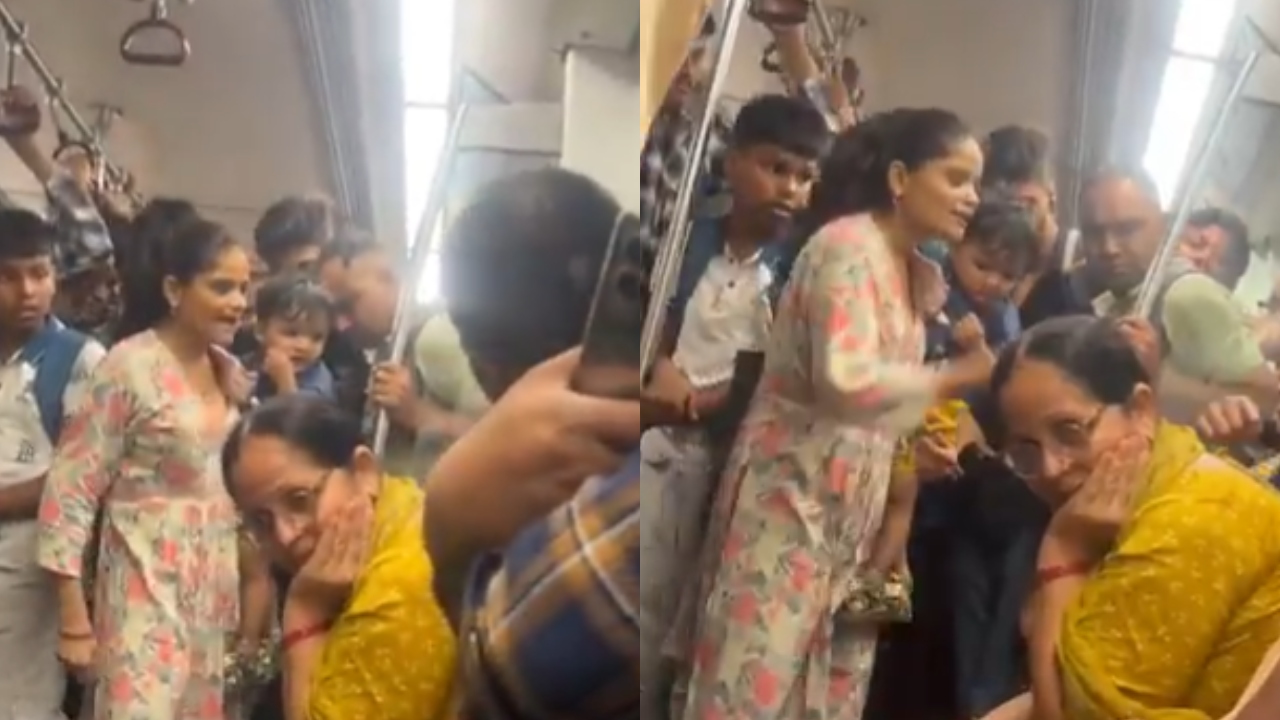 ஒருத்தராவது என்னன்னு கேக்குறாங்களா…? கையில் குழந்தையுடன் நின்ற பெண்…. திடீரென வெடித்த சண்டை…. வைரலாகும் வீடியோ….!!