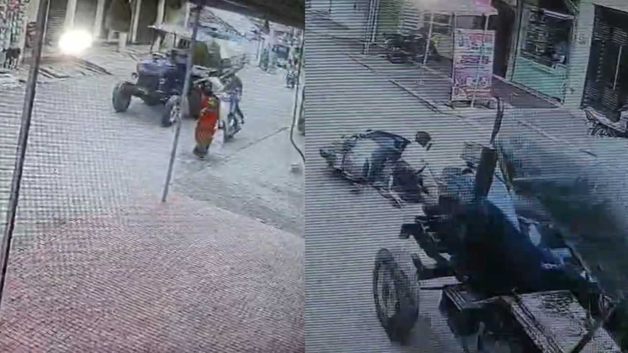 திக் திக் நிமிடங்கள்….!! பெண் மீது மோதி கீழே விழுந்த சிறுவர்கள்…. பின்னால் வந்த தண்ணீர் லாரி…. அடுத்த நொடியே…. அதிர்ச்சியூட்டும் வீடியோ….!!