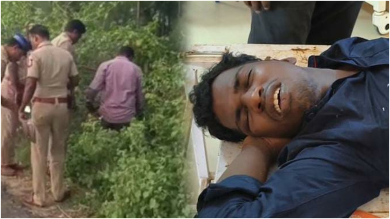 “80 வயது மூதாட்டி கூட்டு பாலியல் பலாத்காரம்….”  வாலிபரை சுட்டு பிடித்த போலீஸ்…. பரபரப்பு சம்பவம்…!!