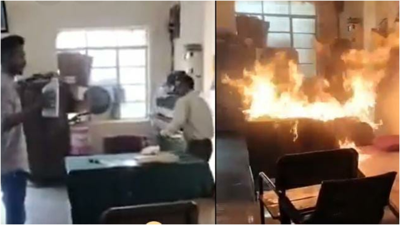 “அடிக்கடி மின்வெட்டு…” ஆத்திரத்தில் மின் நிலைய அலுவலகத்திற்கு தீ வைத்த மர்ம நபர்கள்…. பரபரப்பு சம்பவம்….!!