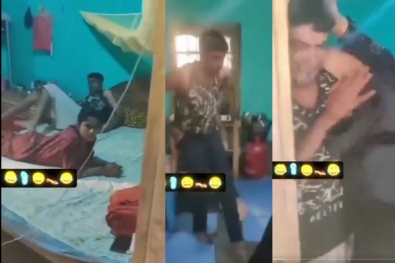 “படுக்கையறையில் கட்டிலில்”… கணவனுடன் ஜாலியாக இருந்த கள்ளக்காதலி… சட்டென நுழைந்து வெளுத்தெடுத்த மனைவி… வைரலாகும் வீடியோ…!!!
