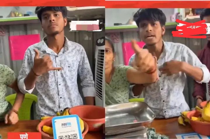 மராத்தி Vs ஹிந்தி… மீண்டும் வெடித்த பிரச்சனை… மகாராஷ்டிராவில் மராத்தி தெரியாமல் ஏன் கடை போட்டீங்க.. சண்டை போட்ட வாடிக்கையாளர்.. வைரலாகும் வீடியோ..!!!