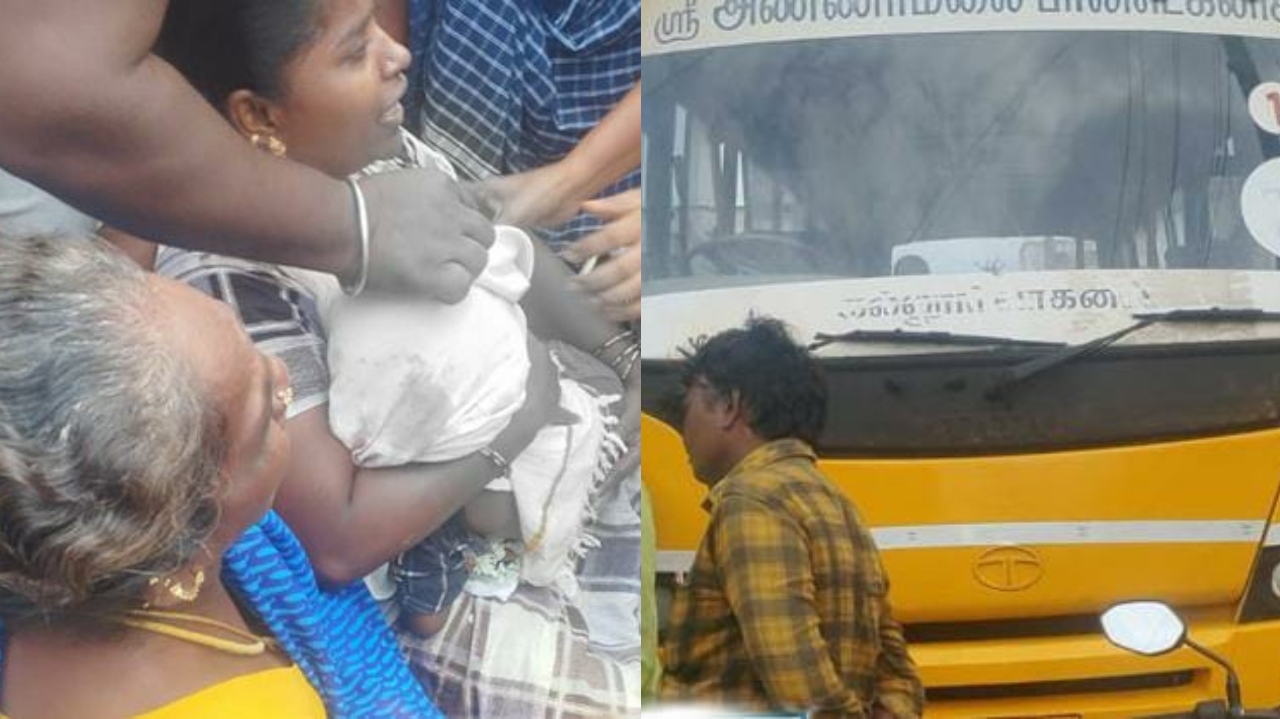 பெரும் சோகம்…! தந்தை கண்முன்னே 2 1/2 வயது குழந்தை துடிதுடித்து பலி…. கதறும் குடும்பத்தினர்…!!