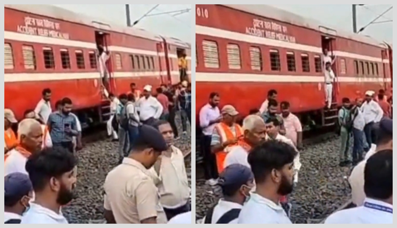 “தண்டவாளத்தில் இருந்த டிராலி”… ரயில் மோதியதில் கோர விபத்து.. ஒருவர் உயிரிழப்பு.. 3 பணியாளர்கள் படுகாயம்… பரபரப்பு சம்பவம்..!!