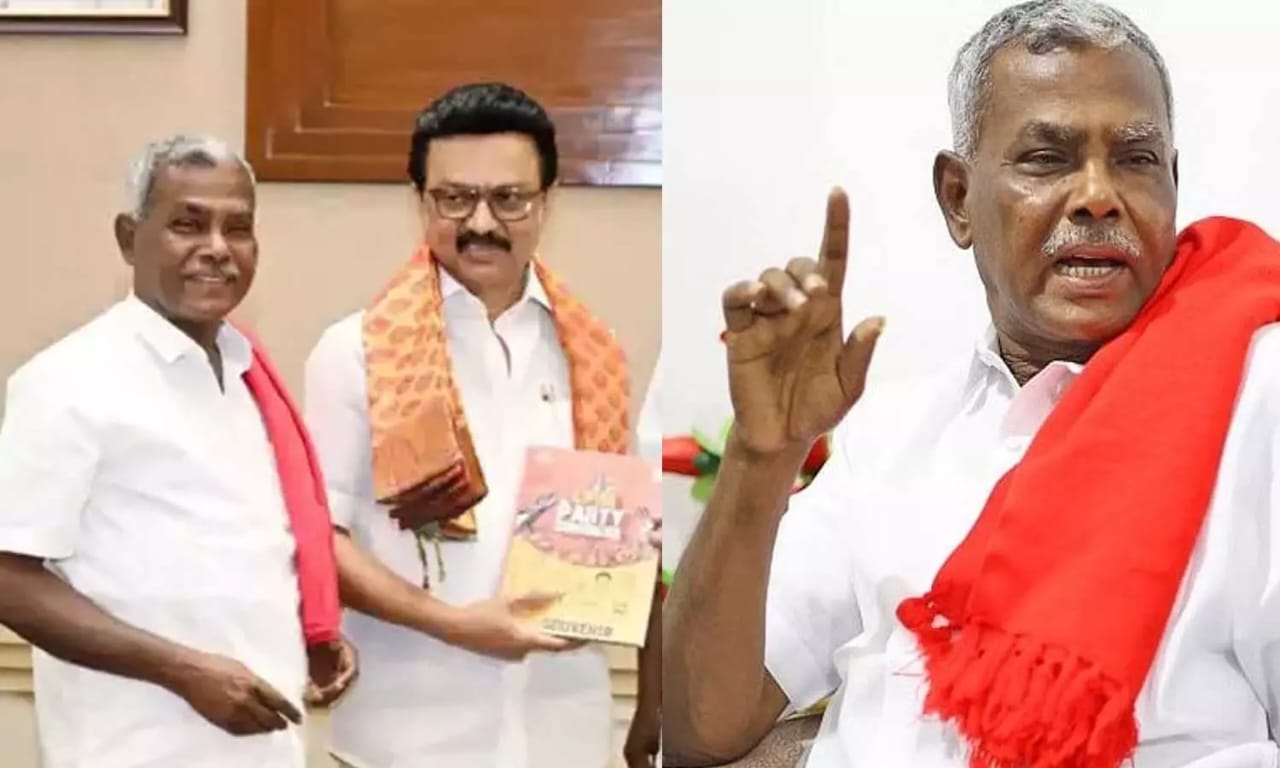 திமுகவுக்கு செக் வைத்த சிபிஎம்…! “கூட்டணி இல்லாமல் ஜெயிக்க முடியாது”… கூடுதல் தொகுதி வேணும்… கொடுப்பது உங்க கடமை… சண்முகம் அதிரடி… பரபரப்பில் அரசியல் களம்..!!!