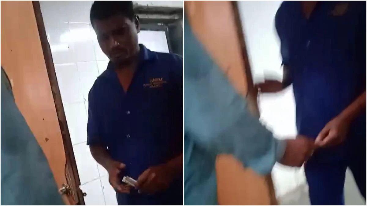பிணத்தைக் கூட விட மாட்டீங்களா..? “இறந்த உடலுக்கு துணி வைத்து சுற்ற லஞ்சம் கேட்ட மருத்துவமனை ஊழியர்.”… வைரலாகும் வீடியோ..!!!