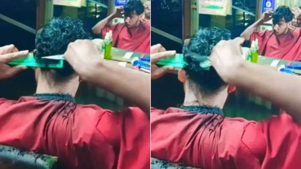நீ உண்மையிலேயே கலைஞன் என்று நிரூபிச்சிடப்பா…! “தனக்குத் தானே முடிவெட்டிக் கொண்ட வாலிபர்”.. செம்மையா செய்றாருப்பா… வியப்பூட்டும் வீடியோ…!!!!