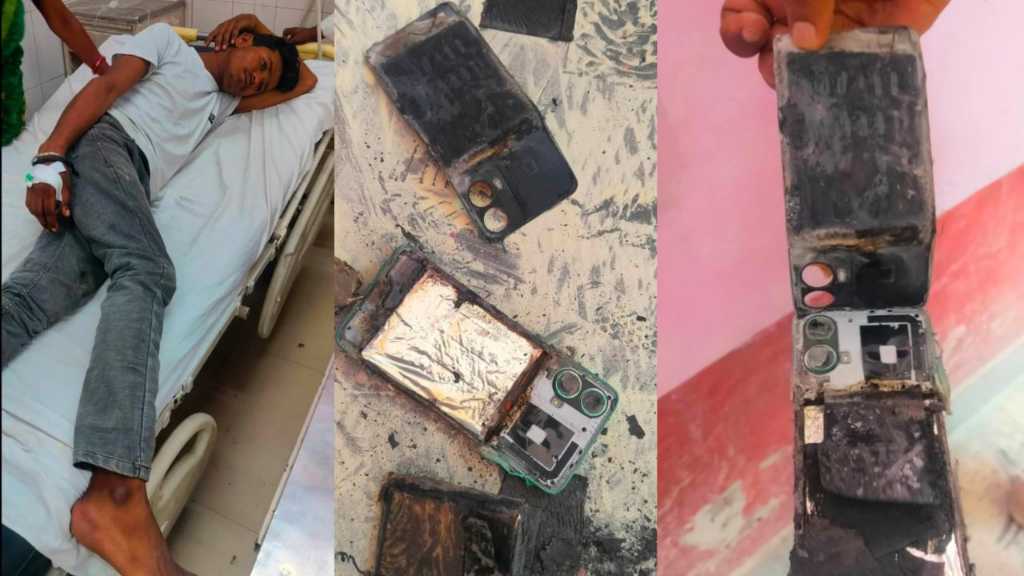 OMG: “ஹாஸ்பிடலில் சிகிச்சையில் இருந்த வாலிபர்”… திடீரென பேண்ட் பாக்கெட்டில் இருந்து வெடித்த செல்போன்… சிசிடிவி வெளியாகி பரபரப்பு..!!!!