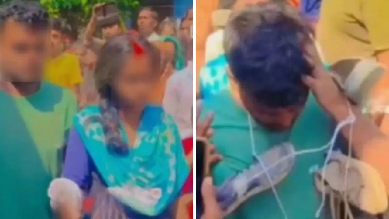 அடக்கொடுமையே…! “காதல் திருமணம் செய்த ஜோடிக்கு செருப்பு மாலை…” வேதனையில் தற்கொலைக்கு முயன்ற தம்பதி…. பகீர் சம்பவம்…!!