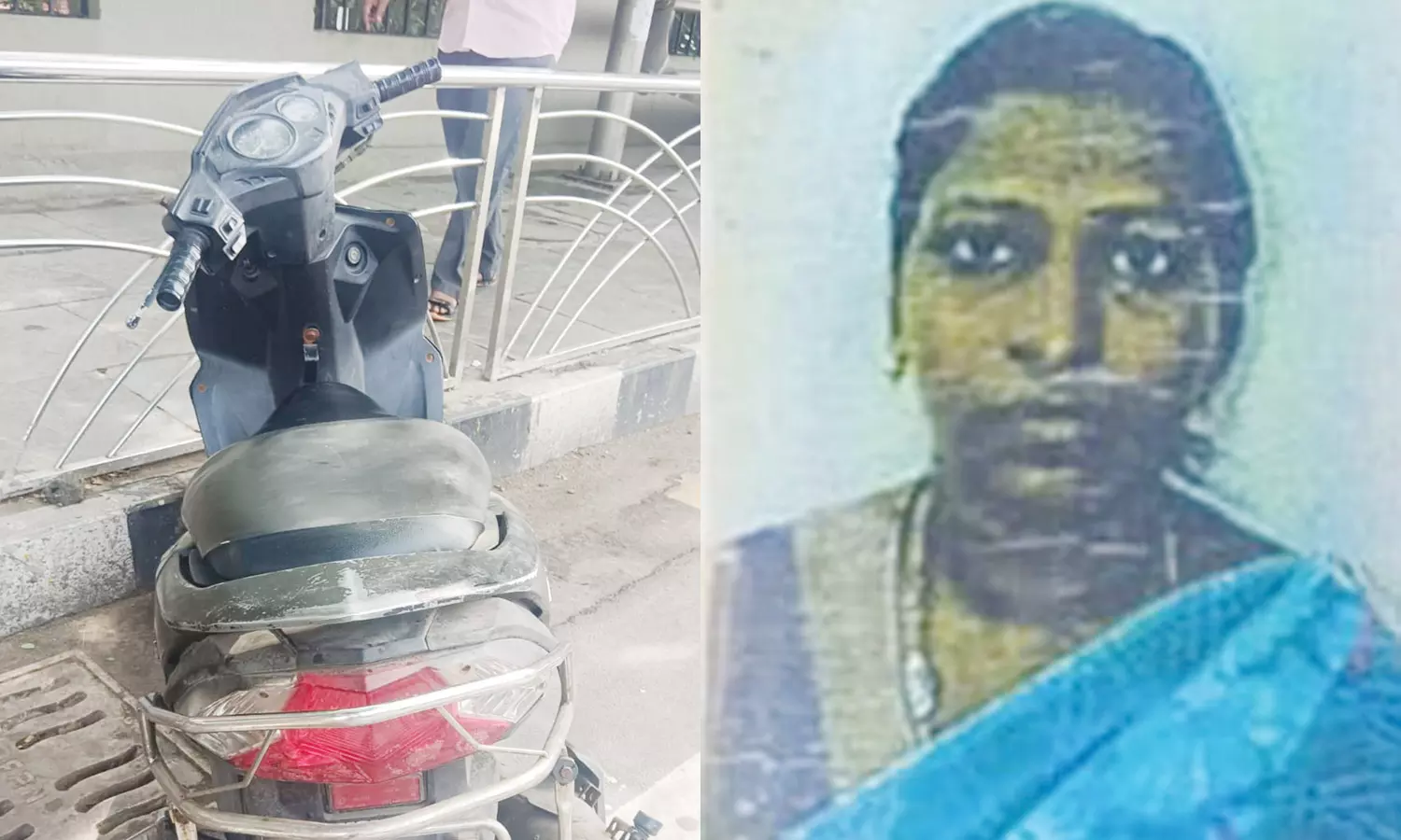 ஸ்கூட்டியில் சென்று கொண்டிருந்த பெண்..! “சட்டென நடந்த பயங்கரம்”… நிற்காமல் சென்ற சங்கு வாகனம்… துடிதுடித்து பலியான உயிர்..!!