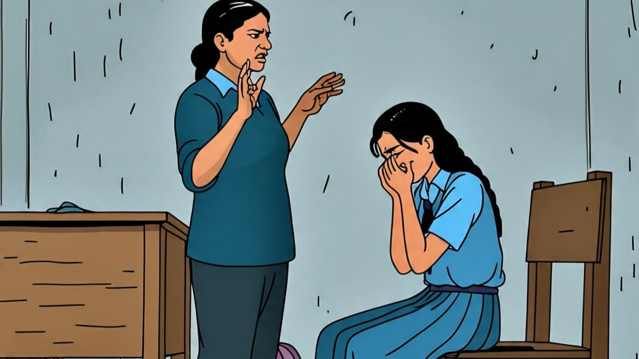பள்ளி மாணவியை சித்திரவதை செய்த சித்தி….! கண்டும் காணாமல் இருந்த தந்தை…. தனியாக இருந்தபோது துடிதுடித்து…. நெஞ்சை உலுக்கும் சம்பவம்…!!