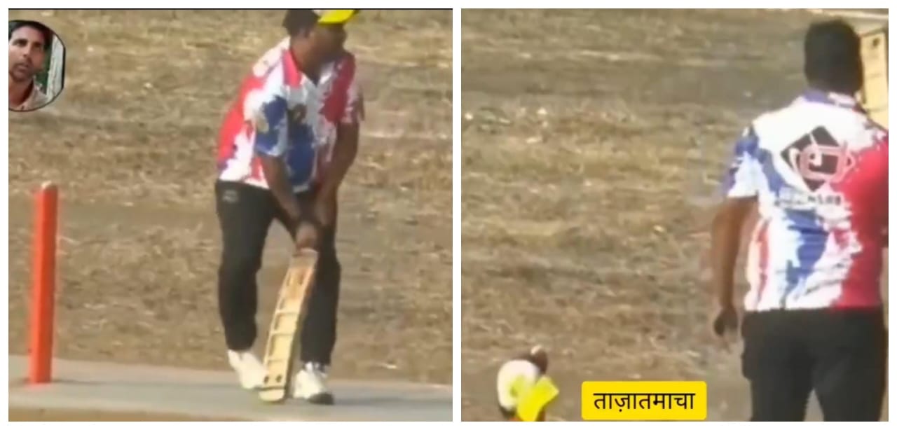 டேய்..! தொப்பி எங்கடா போச்சு…  “அது இருகட்டும் இப்போ அவுட்டா இல்ல… Notout??”… வைரலாகும் வீடியோ…!!!