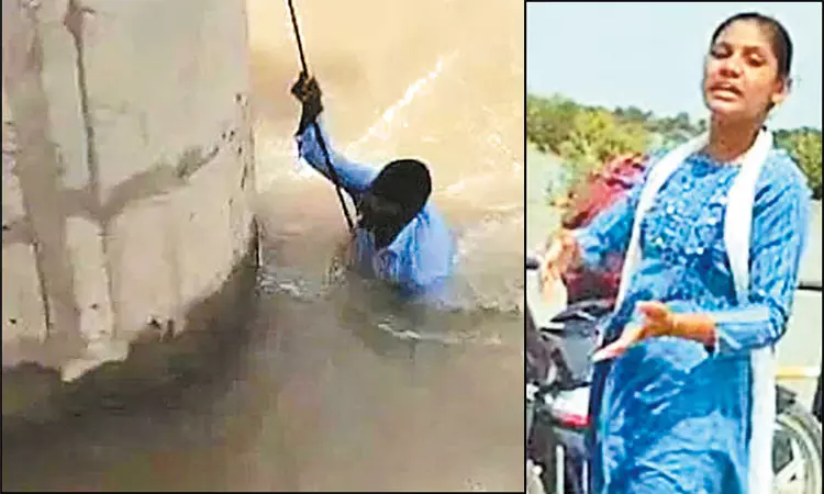 திருமணமாகி 3 மாதம் தான் ஆகுது… “கணவனை ஆற்றில் தள்ளிவிட்ட செல்பி புள்ள”… கயிறு கட்டி மீட்ட பொதுமக்கள்… வைரலாகும் அதிர்ச்சி வீடியோ..!!!!