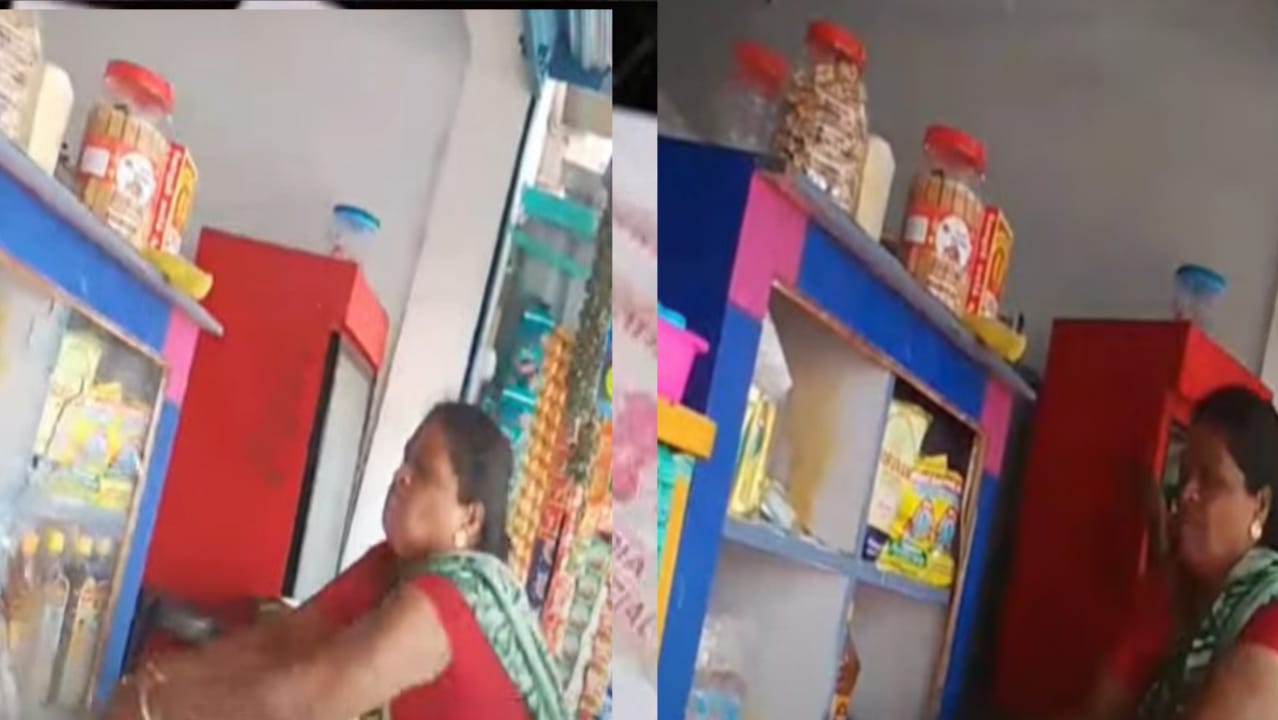 எங்களுக்கே போட்டியா….? கடையை சூறையாடிய தாய், மகள்…. பட்டப்பகலில் கோவில் தெருவில் அராஜகம்…. பகீர் சம்பவம்….!!