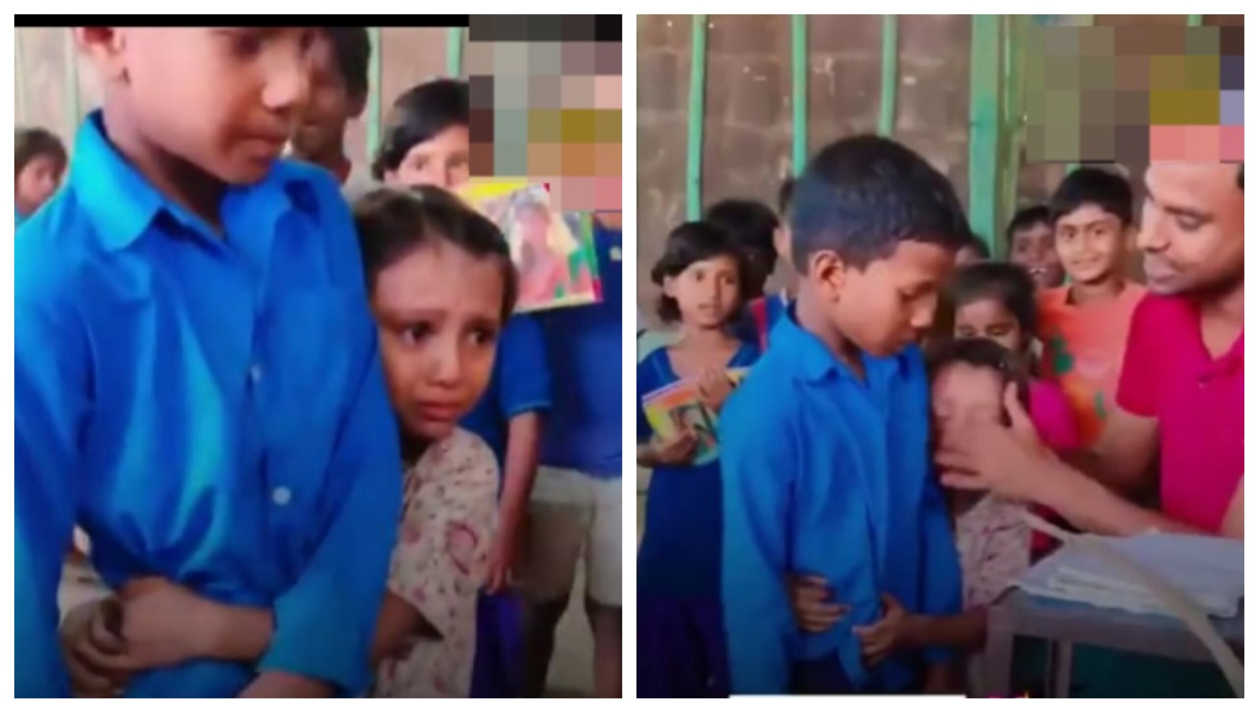 வீட்டுப்பாடம் செய்யாத அண்ணனை மிரட்டிய ஆசிரியர்… பிரமிக்கவைக்கும் தங்கையின் பாசம்… வைரலாகும் வீடியோ..!!