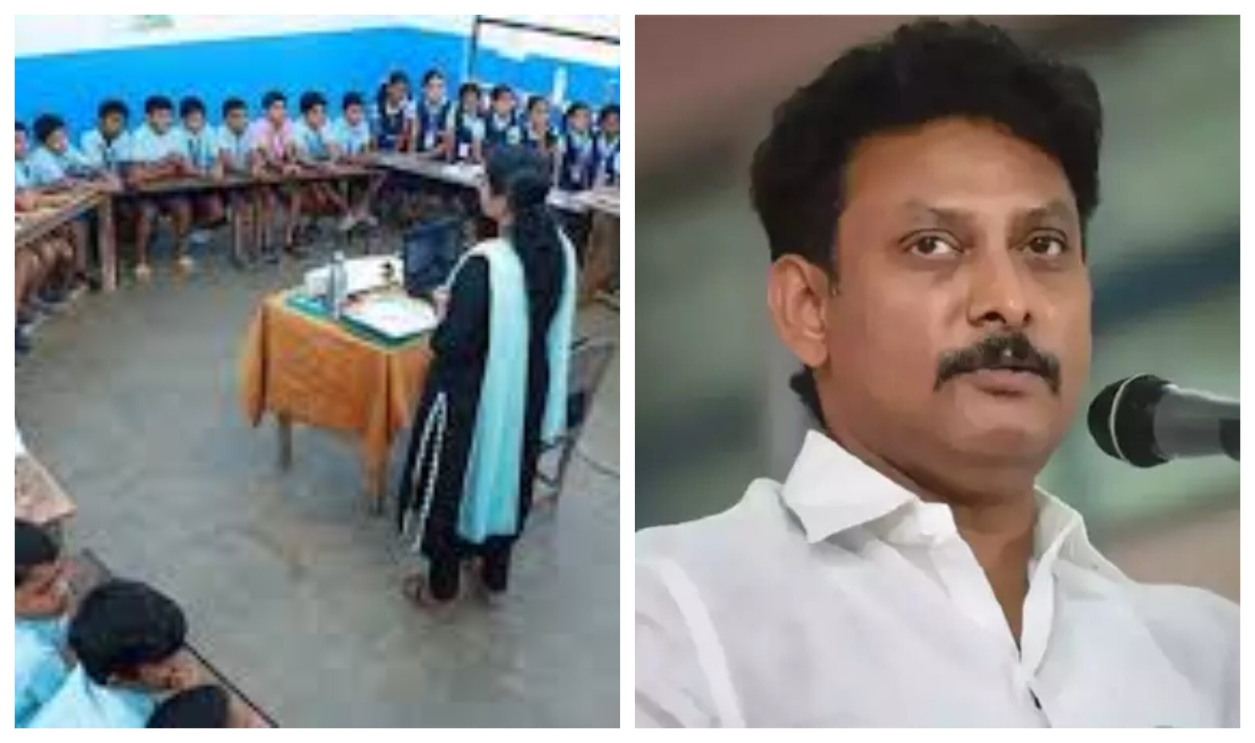 “தமிழக பள்ளிகளில் ப வடிவ இருக்கைகள் ஏன்”..? “மாணவர்கள் ஆசிரியர்களின்”… அமைச்சர் அன்பில் மகேஷ் பொய்யாமொழி விளக்கம்..!!
