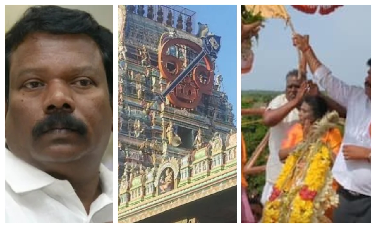 தமிழகமே அதிர்ச்சி…!! முருகன் கோவில் குடமுழக்கு… புனித நீர் ஊற்ற தமிழிசைக்கு உடனே அனுமதி… செல்வப்பெருந்தகைக்கு அனுமதி மறுப்பு… வெடித்தது சர்ச்சை..!!!