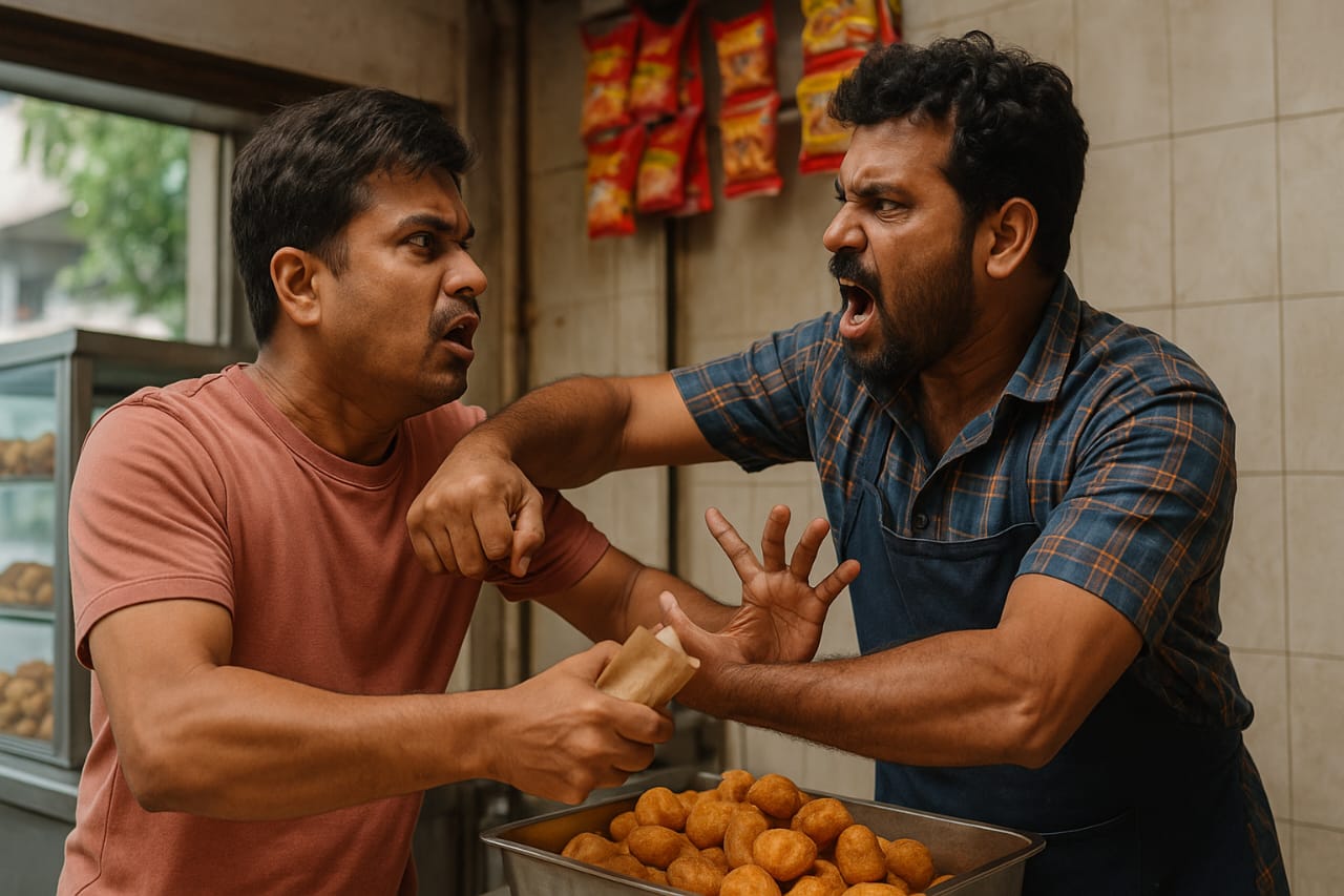“சின்ன விஷயத்துக்கே இப்படி ஒரு கொடூரம்? “வாடிக்கையாளரின் விரலை கடித்த கடைக்காரர்” – பரிதாபம் நிறைந்த அதிர்ச்சிகரமான சம்பவம்..!!!”