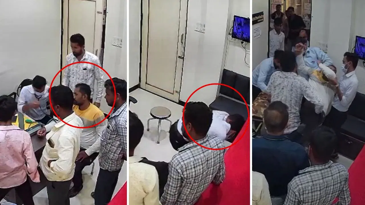 நெஞ்சுவலி காரணமாக மருத்துவமனைக்குச் சென்ற வாலிபர்… பரிசோதனையின் போது மயங்கி விழுந்து… சுமார் 41 நிமிடம் கழித்து மீண்டும்… வைரலாகும் வீடியோ…!!!