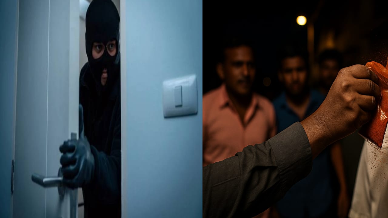 “ஒரு பாக்கெட் மிளகாய் பொடியை வைத்துக் கொண்டு ஊரையே அலறவிட்ட மர்ம நபர்கள்… தி.மலையில் திக் திக்..!!”
