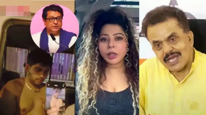 அரை நிர்வாணமாக நடுரோட்டில் பெண்ணிடம் தவறான முறையில் நடந்து கொண்ட எம்என்எஸ் தலைவர் மகன்… மும்பையில் பரபரப்பு…!!