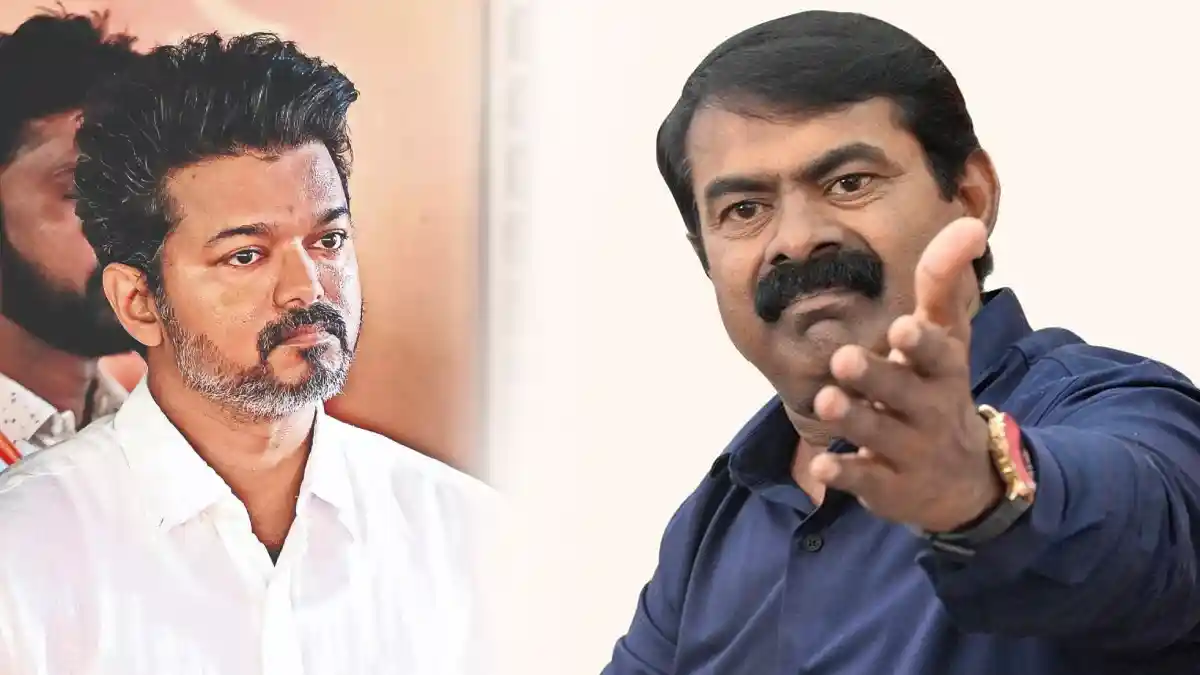 உங்க கொள்கைக்கும், எங்க கொள்கைக்கும் ஏதாவது சம்மந்தம் இருக்கா?…. 1000 கி.மீ தூரம் இருக்கும்… தவெக குறித்து சீமான் பரபரப்பு பேட்டி…!!!