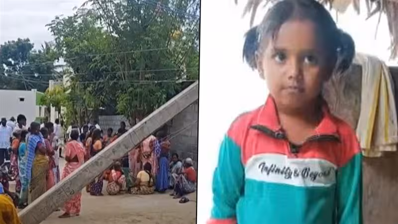 நெஞ்சை உலுக்கிய சம்பவம்… வீட்டின் அருகே விளையாடிக் கொண்டிருந்த 5 வயது சிறுமி… திடீரென உடைந்து விழுந்த மின் கம்பம்… அடுத்து நடந்த அதிர்ச்சி.. கதறும் பெற்றோர்…!!!