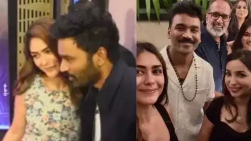 தமிழ் திரையுலகை பற்ற வைத்த செய்தி…! பிரபல சீதாராமன் பட நடிகையுடன் காதலில் விழுந்த நடிகர் தனுஷ்…? வைரலாகும் டேட்டிங் புகைப்படங்கள்… ஷாக்கில் ரசிகர்கள்..!!