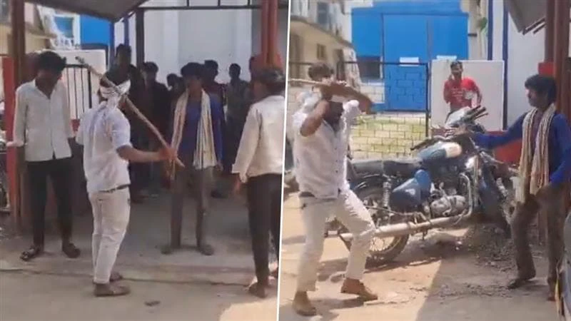 நான் எந்த தப்பும் பண்ணல… தயவு செஞ்சு என்னை விட்டுடுங்க.. அவ்வளவு கெஞ்சியும் விடல.. சந்தேகத்தால் வாலிபருக்கு நேர்ந்த அநியாயம்… அதிர்ச்சி வீடியோ..!!!