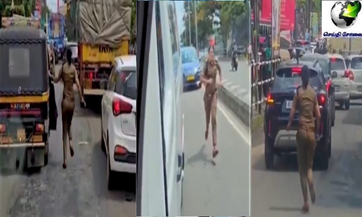 அட செம… போக்குவரத்து நெரிசலில் சிக்கிய ஆம்புலன்ஸ்… ஓடிவந்து துடித்துக் கொண்டிருந்த உயிரைக் காத்த காவல் ஏஞ்சல்… வைரலாகும் வீடியோ…!!!