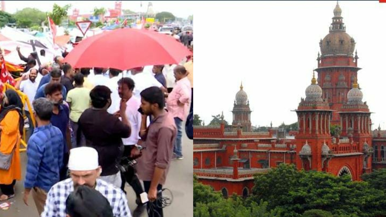 BREAKING: ரிப்பன் மாளிகை முன்பு போராட்டம்….! தூய்மை பணியாளர்களை அப்புறப்படுத்த சென்னை உயர்நீதிமன்றம் உத்தரவு….!!