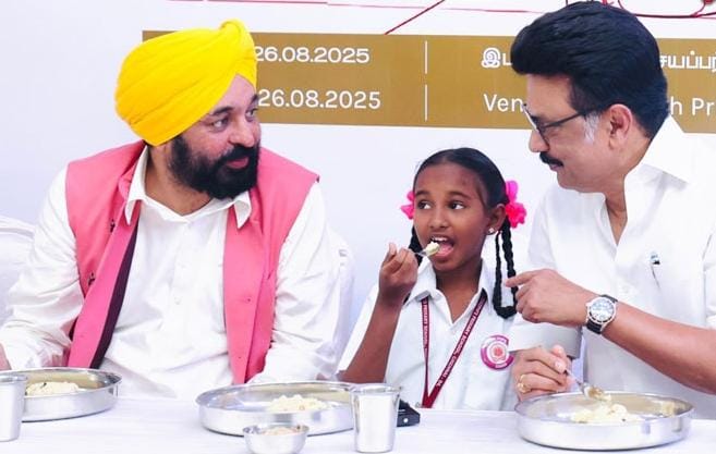 Breaking: தமிழ்நாட்டின் காலை உணவுத் திட்டம் பாராட்டுக்குரியது…. பஞ்சாப் முதல்வர் பகவந்த் மான் பேச்சு…!!