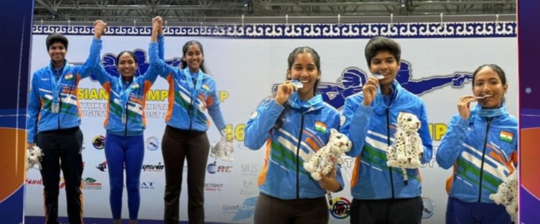 BREAKING…துப்பாக்கி சுடுதல் போட்டி… தமிழக அமைச்சரின் மகள் தங்கம் வென்று அசத்தல்… அரசியல் கட்சித் தலைவர்கள் வாழ்த்து மழை..!!!